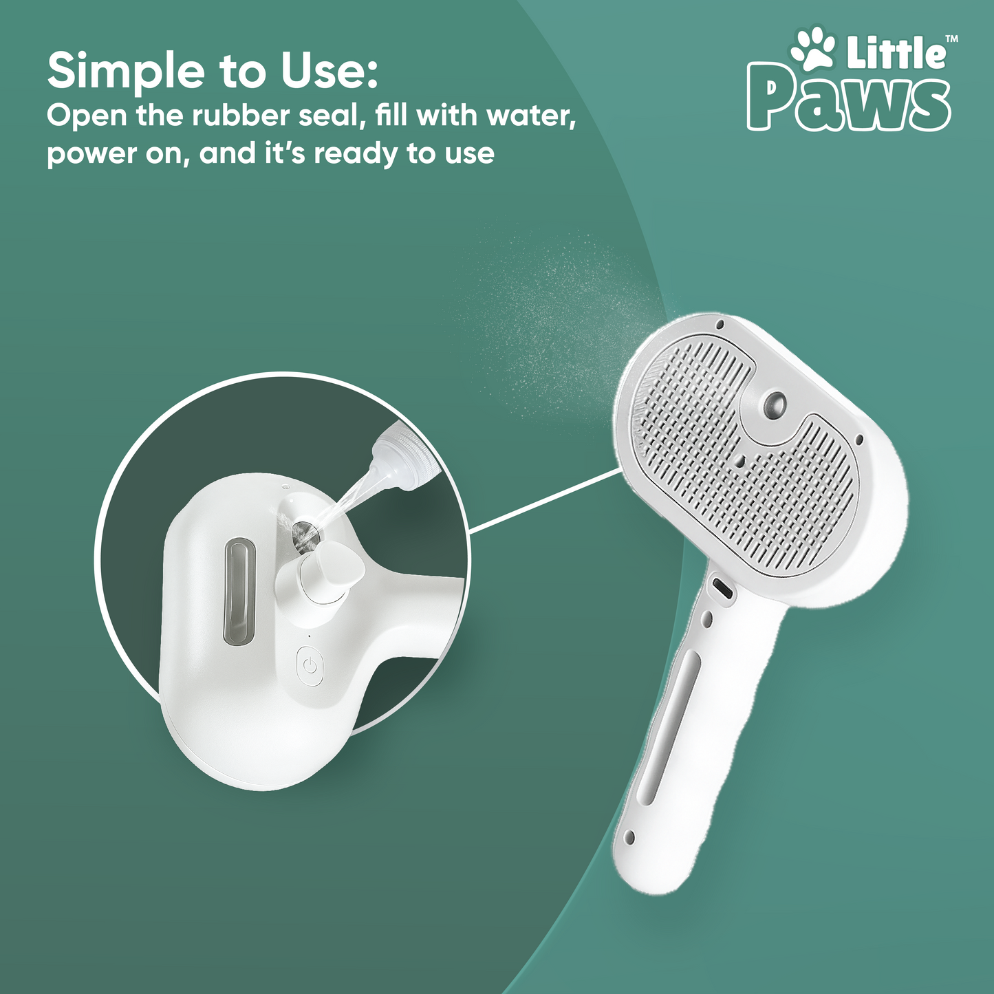 Steam Pet Grooming Brush